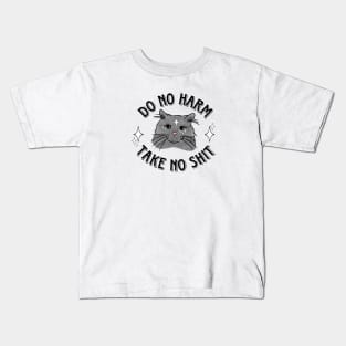 do no harm take no shit magic kitty Kids T-Shirt